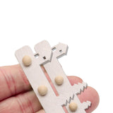 Maxbell 1/12 Dollhouse Coat Hooks DIY Scene Model Photo Props Miniature Wall Hangers White