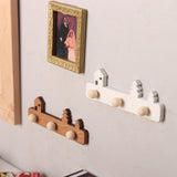 Maxbell 1/12 Dollhouse Coat Hooks DIY Scene Model Photo Props Miniature Wall Hangers Brown