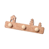 Maxbell 1/12 Dollhouse Coat Hooks DIY Scene Model Photo Props Miniature Wall Hangers Brown