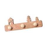 Maxbell 1/12 Dollhouse Coat Hooks DIY Scene Model Photo Props Miniature Wall Hangers Brown