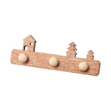 Maxbell 1/12 Dollhouse Coat Hooks DIY Scene Model Photo Props Miniature Wall Hangers Brown