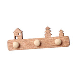 Maxbell 1/12 Dollhouse Coat Hooks DIY Scene Model Photo Props Miniature Wall Hangers Brown