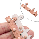 Maxbell 1/12 Dollhouse Coat Hooks DIY Scene Model Photo Props Miniature Wall Hangers Brown
