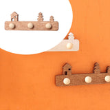 Maxbell 1/12 Dollhouse Coat Hooks DIY Scene Model Photo Props Miniature Wall Hangers Brown