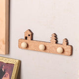 Maxbell 1/12 Dollhouse Coat Hooks DIY Scene Model Photo Props Miniature Wall Hangers Brown