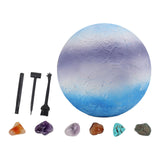 Maxbell Gemstone Digging Kits Kid Rock Digging Excavation Kits for Age 8 and up Children Neptune
