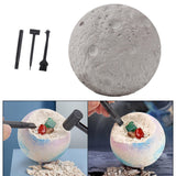 Maxbell Gemstone Digging Kits Kid Rock Digging Excavation Kits for Age 8 and up Children Moon