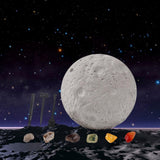 Maxbell Gemstone Digging Kits Kid Rock Digging Excavation Kits for Age 8 and up Children Moon