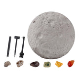 Maxbell Gemstone Digging Kits Kid Rock Digging Excavation Kits for Age 8 and up Children Moon