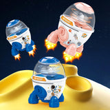 Maxbell Rocket Piggy Bank Practical Money Bank for Boys Girls Age 3-8 Years Children blue