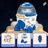 Maxbell Rocket Piggy Bank Practical Money Bank for Boys Girls Age 3-8 Years Children blue