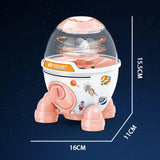 Maxbell Rocket Piggy Bank Practical Money Bank for Boys Girls Age 3-8 Years Children pink
