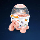 Maxbell Rocket Piggy Bank Practical Money Bank for Boys Girls Age 3-8 Years Children pink
