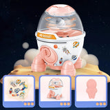 Maxbell Rocket Piggy Bank Practical Money Bank for Boys Girls Age 3-8 Years Children pink