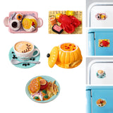 Maxbell 1:6 1:12 Dollhouse Miniature Food Toy Pretend Play Kitchen Toy for Handcraft pink tea plate