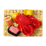 Maxbell 1:6 1:12 Dollhouse Miniature Food Toy Pretend Play Kitchen Toy for Handcraft Lobster