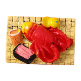 Maxbell 1:6 1:12 Dollhouse Miniature Food Toy Pretend Play Kitchen Toy for Handcraft Lobster