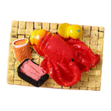 Maxbell 1:6 1:12 Dollhouse Miniature Food Toy Pretend Play Kitchen Toy for Handcraft Lobster