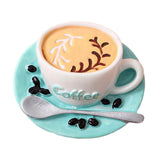 Maxbell 1:6 1:12 Dollhouse Miniature Food Toy Pretend Play Kitchen Toy for Handcraft blue coffee