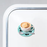 Maxbell 1:6 1:12 Dollhouse Miniature Food Toy Pretend Play Kitchen Toy for Handcraft blue coffee