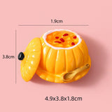 Maxbell 1:6 1:12 Dollhouse Miniature Food Toy Pretend Play Kitchen Toy for Handcraft Pumpkin porridge
