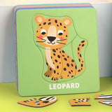 Maxbell Tracing Practice Cards Paper Animals Puzzle Cards for Beginners Kindergarten Animals