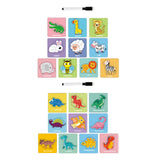 Maxbell Tracing Practice Cards Paper Animals Puzzle Cards for Beginners Kindergarten Animals