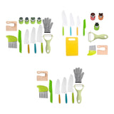 Maxbell Kids Knife Set Fine Motor Skills Hands on Ability Montessori Picnics Holiday 12pcs