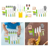 Maxbell Kids Knife Set Fine Motor Skills Hands on Ability Montessori Picnics Holiday 12pcs