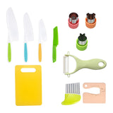 Maxbell Kids Knife Set Fine Motor Skills Hands on Ability Montessori Picnics Holiday 11pcs
