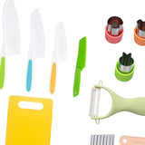 Maxbell Kids Knife Set Fine Motor Skills Hands on Ability Montessori Picnics Holiday 11pcs