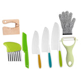 Maxbell Kids Knife Set Fine Motor Skills Hands on Ability Montessori Picnics Holiday 8pcs