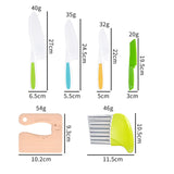 Maxbell Kids Knife Set Fine Motor Skills Hands on Ability Montessori Picnics Holiday 8pcs