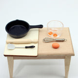 Maxbell 7Pcs 1/12 Dollhouse Mini Cooking Playset Kitchen Dinner Toys DIY Scene Decor