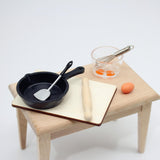 Maxbell 7Pcs 1/12 Dollhouse Mini Cooking Playset Kitchen Dinner Toys DIY Scene Decor