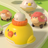 Maxbell Engineering Vehicle Push Car Activity Toy Birthday Present Pull Back Car Toy Orange