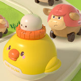 Maxbell Engineering Vehicle Push Car Activity Toy Birthday Present Pull Back Car Toy Beige