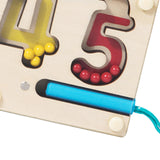 Maxbell Color Bead Maze Wooden Magnet Puzzle Boards Travel Toy for Preschoolers Gift