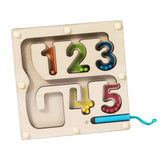 Maxbell Color Bead Maze Wooden Magnet Puzzle Boards Travel Toy for Preschoolers Gift