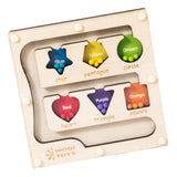 Maxbell Color Bead Maze Wooden Magnet Puzzle Boards Travel Toy for Preschoolers Gift