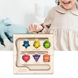 Maxbell Color Bead Maze Wooden Magnet Puzzle Boards Travel Toy for Preschoolers Gift