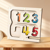 Maxbell Color Bead Maze Wooden Magnet Puzzle Boards Travel Toy for Preschoolers Gift
