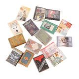 Maxbell 16 Pieces Miniatures Dollhouse Books for Sewing Room Dining Room Living Room