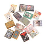 Maxbell 16 Pieces Miniatures Dollhouse Books for Sewing Room Dining Room Living Room