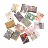 Maxbell 16 Pieces Miniatures Dollhouse Books for Sewing Room Dining Room Living Room