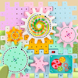 Maxbell DIY Puzzle Gear Building Toy Set for Ages 3+ Holiday Gifts Learning Activity