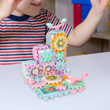 Maxbell DIY Puzzle Gear Building Toy Set for Ages 3+ Holiday Gifts Learning Activity