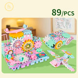 Maxbell DIY Puzzle Gear Building Toy Set for Ages 3+ Holiday Gifts Learning Activity