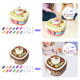 Maxbell Birthday Cake Set Interactive Toy with 12 Clays for Preschool Birthday Gifts Pink