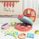 Maxbell Birthday Cake Set Interactive Toy with 12 Clays for Preschool Birthday Gifts Pink